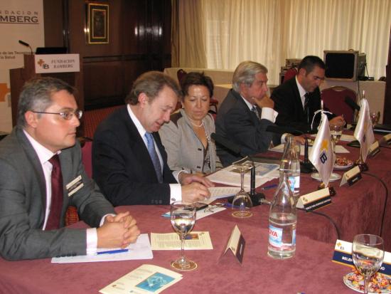 La mesa presidencial