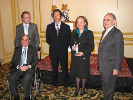 John de Zulueta, Ramón Freixes de Jassen Cilag y los Presidentes de la Fundación