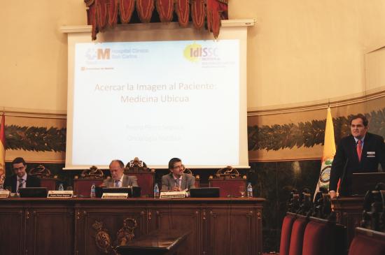 Carlos Guardiola (Medianet) , Rafael Lamas, David Labajo (Telefónica) y Pedro Pe