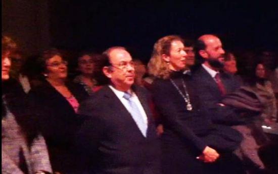 Honorio Bando y el Director General del Parque Científico de Madrid con su espos