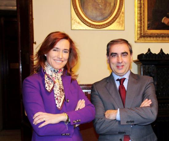 La Presidenta de Merck y el Secretario General de Sanidad