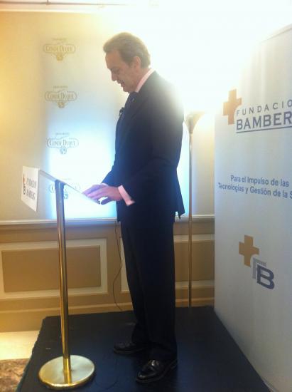 Ignacio Para recibe a los periodistas