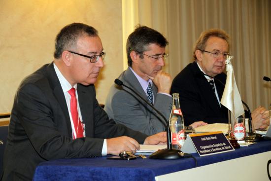 José Soto, Luis Carretero e Ignacio Para en el acto de inauguración