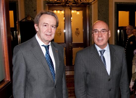 Los presidentes del Senado y de la Fundación Bamberg