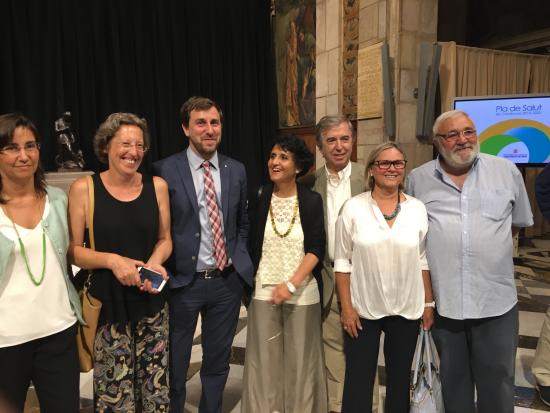 El Conseller con la Directora General de Planificacion Pilar Magrinya