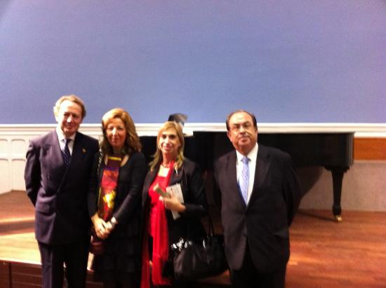 Teresa Pages con Ignacio Para y Honorio Bando