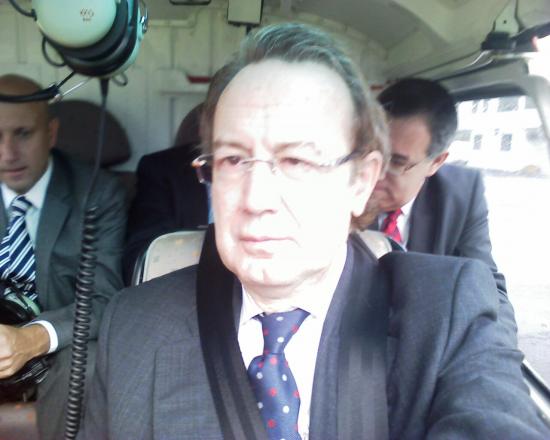 Ignacio Para regresando de una reunión con el Secretario de estado