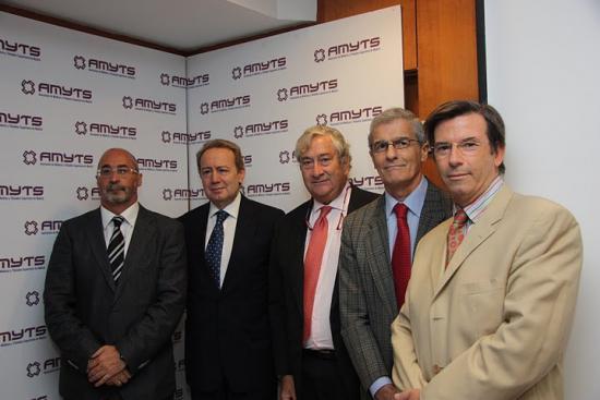 Juñián Ezquerra, Ignacio Para, Javier Rodríguez, José Manuel Freire y Cristobal 