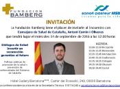 Invitación Encuentro Conseller de Salut de Catalunya, Antoni Comín