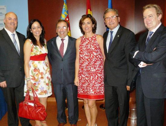 El Consejero de Sanidad Luis Rosado, Alberto de Rosa e Ignacio Para
