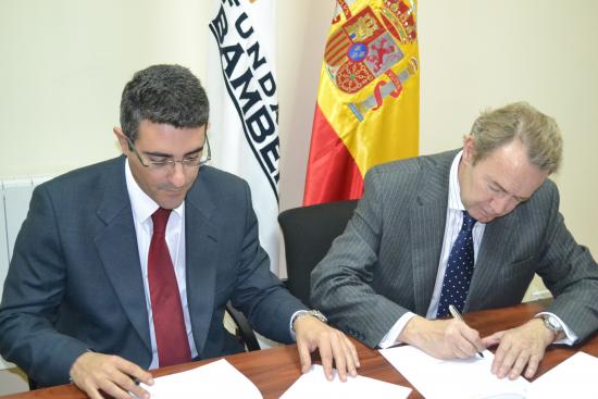 El Socio responsable de everis health y el Presidente de la Fundación Bamberg 