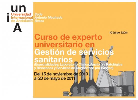 Curso de Experto Universitario en Gestión de Servicios Sanitario